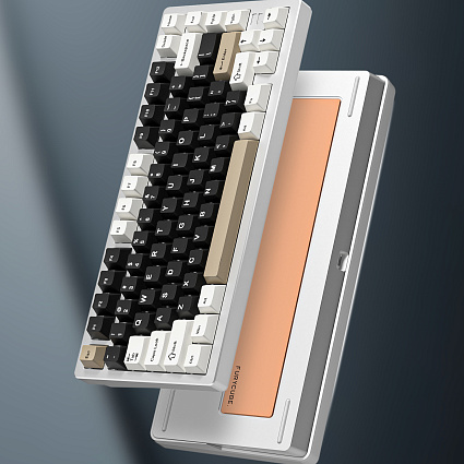 Беспроводная клавиатура CyberLynx F75 SE ENG, Platinum Switch, серебристый Фото 4
