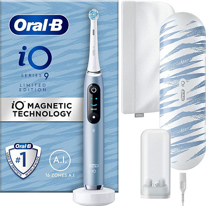 Электрическая зубная щетка Oral-B iO Series 9 Limited Edition, «Аквамарин» Фото 1