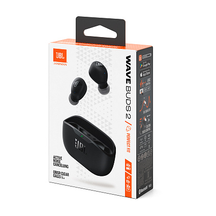 Беспроводные наушники JBL Wave Buds 2, черный Фото 10