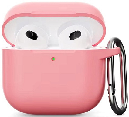 Силиконовый защитный чехол для AirPods 4, розовый (Pink) Фото 1