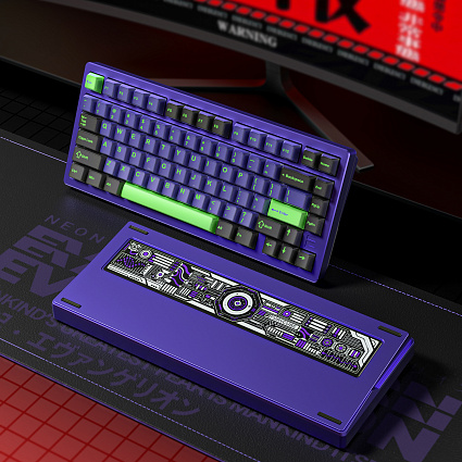 Беспроводная клавиатура CyberLynx F75 ULTRA ENG, фиолетовый Фото 2