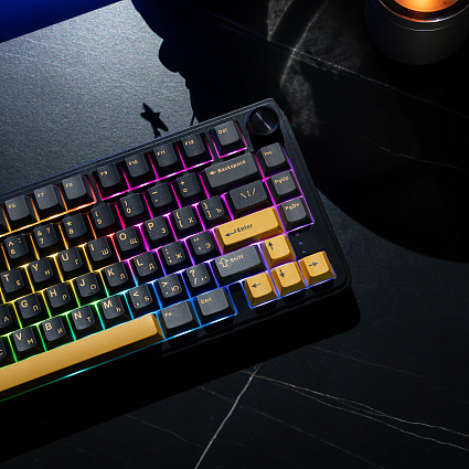 Беспроводная клавиатура CyberLynx RX75, Flow Blue Switch, черный Фото 3