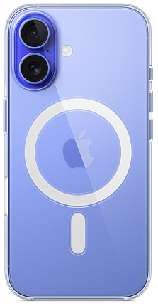 Чехол Apple для iPhone 16 Clear Case с MagSafe, прозрачный (MA6A4) Фото 1