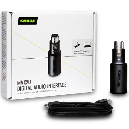 Адаптер Shure MVX2U Digital Audio Interface, черный Фото 7