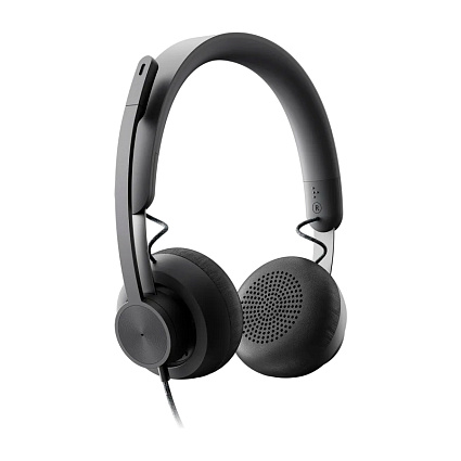 Наушники Logitech Headset Zone Wired Teams, черный Фото 2