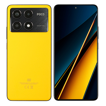 Смартфон Xiaomi Poco X6 Pro SIM + eSIM, 12 Гб RAM, 512 Гб, желтый (EU) Фото 1