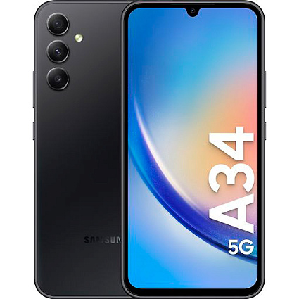 Смартфон Samsung Galaxy A34 6/128Гб, «Потрясающий графит» Фото 1
