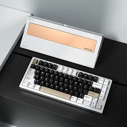 Беспроводная клавиатура CyberLynx F75 SE ENG, Platinum Switch, серебристый Фото 9