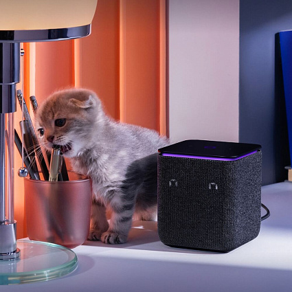 Умная колонка Яндекс Станция Миди, черный Фото 3