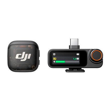 Беспроводной микрофон DJI Mic 3 (1 TX + 1 RX), черный Фото 1