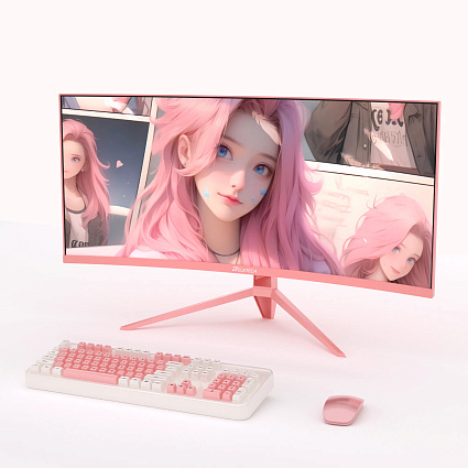 Монитор Reletech G34WQ, розовый Фото 4