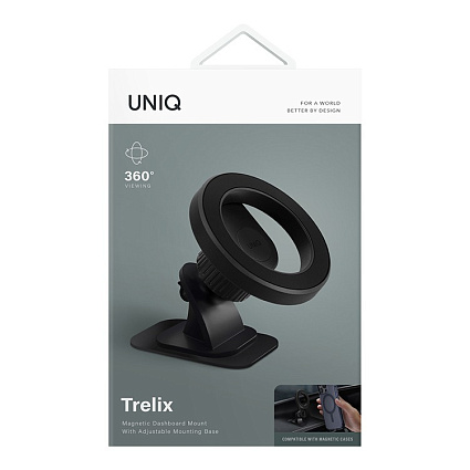 Автомобильный держатель Uniq TRELIX Magnetic Dashboard Car mount, черный (TRELIX-DASHBMOUNT) Фото 5