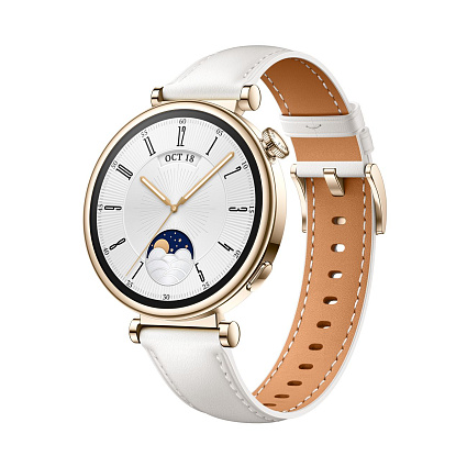 Смарт-часы HUAWEI Watch GT4 ARA-B19 (55020BHX) white leather Фото 1