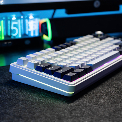 Беспроводная клавиатура CyberLynx RX75, Flow Blue Switch, белый Фото 7