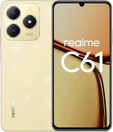 Смартфон realme C61 6/128 Гб, золотой Фото 1