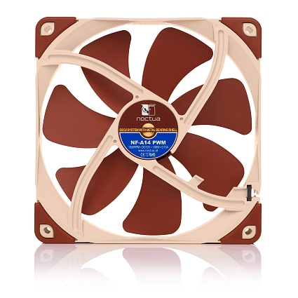Кулер Noctua NF-A14 PWM, 140 мм, коричневый Фото 3