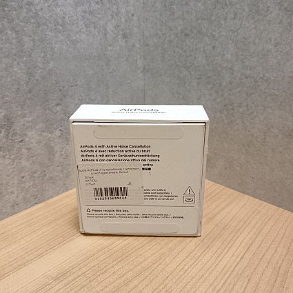 Беспроводные наушники Apple AirPods (4-го поколения) с активным шумоподавлением, белый Фото 5