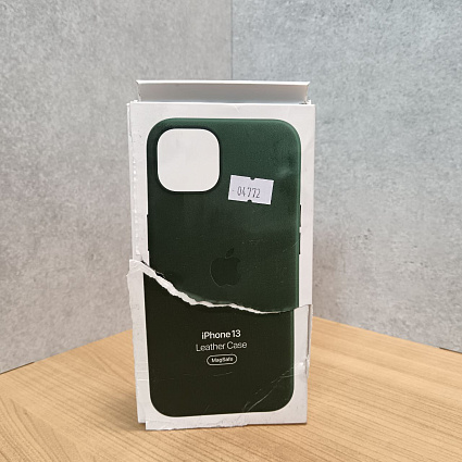 Чехол Apple MagSafe для iPhone 13, кожа, «зелёная секвойя» Фото 2