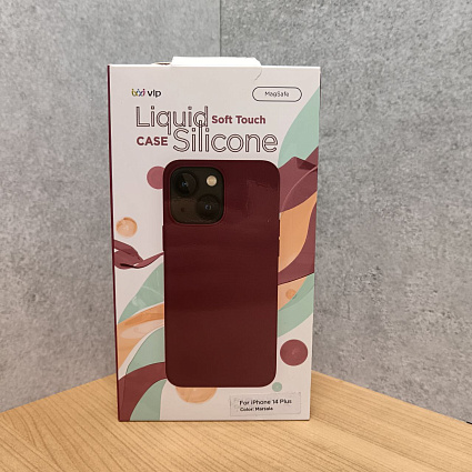 Чехол для смартфона vlp Crystal case with MagSafe для iPhone 14 Plus, «марсала» Фото 2