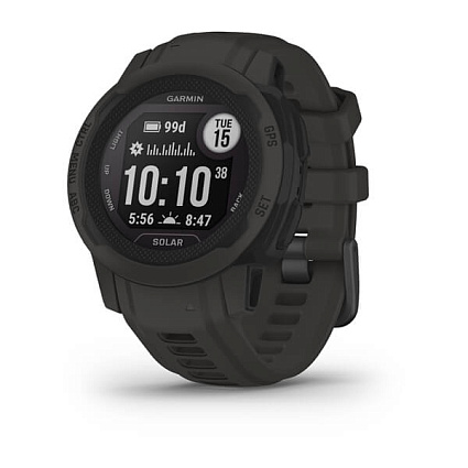 Смарт-часы  Garmin Instinct 2s Solar, черный (010-02564-00) Фото 1