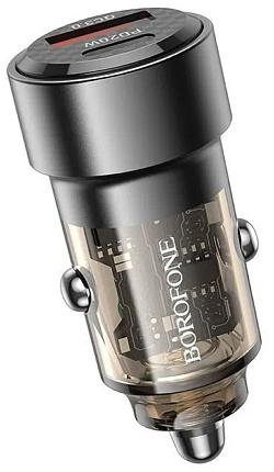 Автомобильное зарядное устройство BOROFONE BZ20 38W USB-C, черный Фото 2