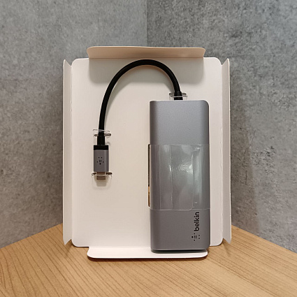 Док-станция Belkin CONNECT Usb-C 7-в-1, серый Фото 3