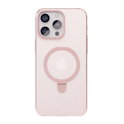 Чехол vlp Ring Case с MagSafe подставкой для iPhone 15 Pro Max, розовый Фото 1