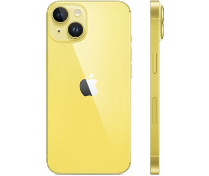 Смартфон Apple iPhone 14 128Гб Dual Sim, (Желтый) Yellow Фото 2