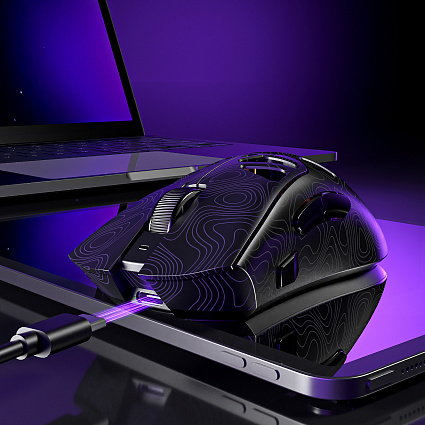 Беспроводная игровая мышь Furycube G11 ультралегкая, черный Фото 23