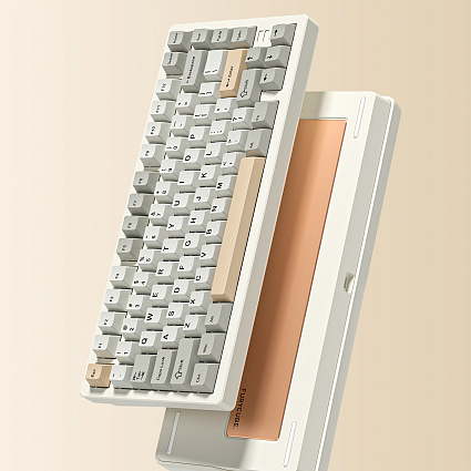 Беспроводная клавиатура CyberLynx F75 SE ENG, Platinum Switch, белый Фото 3