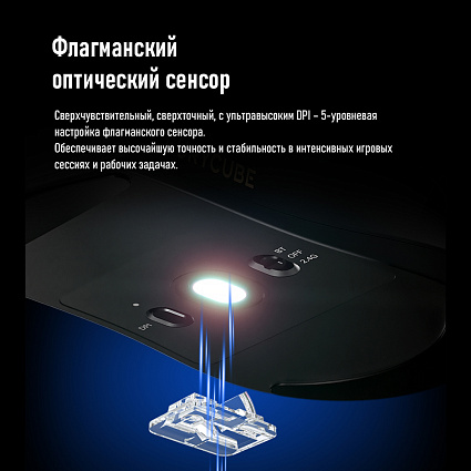 Беспроводная мышь Furycube G1, черный Фото 9