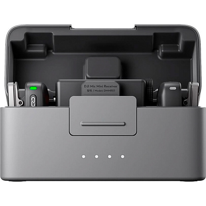Комплект микрофонов DJI Mic mini (2 TX + 1 RX + зарядный кейс), черный Фото 1