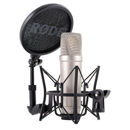 Студийный комплект RODE NT1-A Complete Vocal Recording, серебристый Фото 1