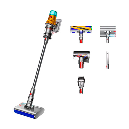 Вертикальный пылесос Dyson V12S Detect Slim Submarine, Yellow/Nickel (HK/SG) Фото 1