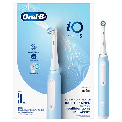 Электрическая зубная щетка Oral-B, iO Series 3n Ice, - , Blue Фото 2
