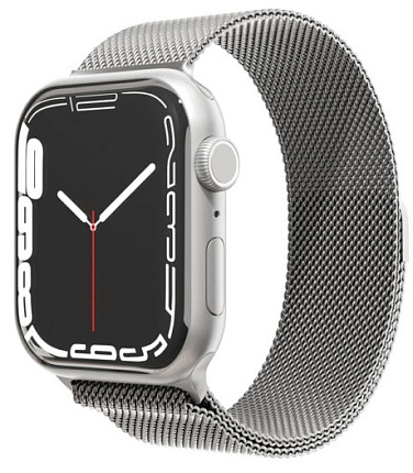 Ремешок VLP Milanese Band для Apple Watch 42/44/45mm, серебристый Фото 1