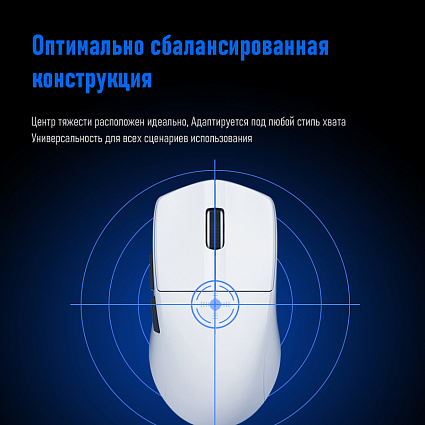 Беспроводная мышь Furycube G1, белый Фото 12