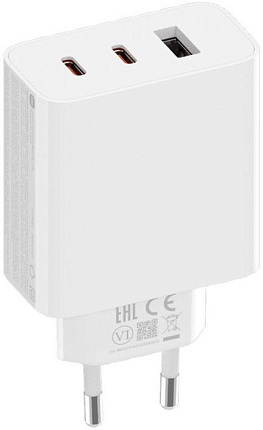 Сетевое зарядное устройство Xiaomi 67W GaN Charger 2C1A EU A07ZMEU, белый Фото 1