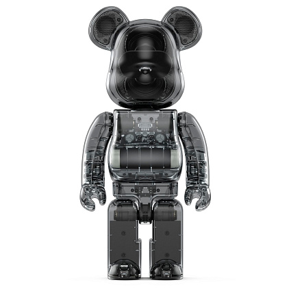 BE@RBRICK AUDIO 400% Portable Bluetooth, прозрачный черный Фото 1