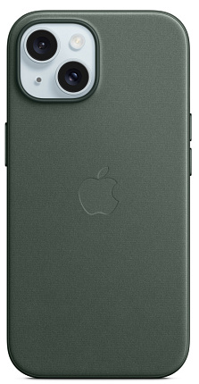 Чехол iPhone 15 Pro FineWoven Case с MagSafe, Evergreen (MT4U3) Фото 1