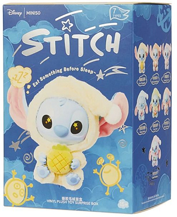 Игрушка Labubu Stitch Eat Something Before Sleep (Disney Miniso) Фото 1