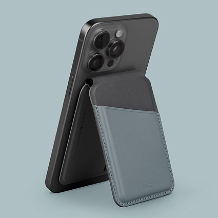 Кардхолдер UNIQ Lyden DS Magsafe, синий/черный (LYDENDS-WBLUBLK) Фото 3