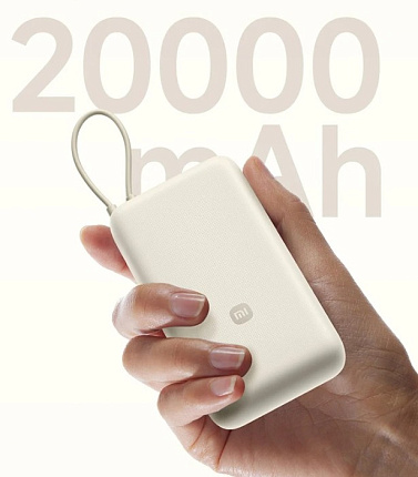 Внешний аккумулятор Xiaomi Mi Power Bank 20000mah 33W (PB2030MI), бежевый Фото 3