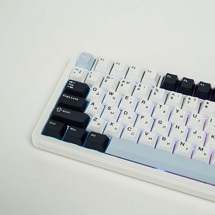 Беспроводная клавиатура CyberLynx RX75, Flow Blue Switch, белый Фото 5