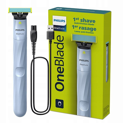 Электробритва Philips Oneblade QP1324/20, голубой Фото 1
