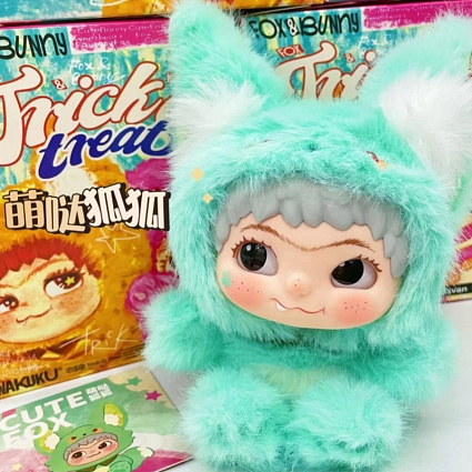 Мягкая игрушка Wakuku V2 Fox Bunny Trick Or Treat (1 штука) Фото 1