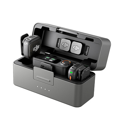 Беспроводной микрофон DJI Mic 3 (2 TX + 1 RX + зарядный футляр), черный Фото 2