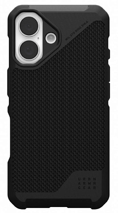 Чехол UAG Metropolis LT с MagSafe для iPhone 16, черный (114454113940) Фото 1