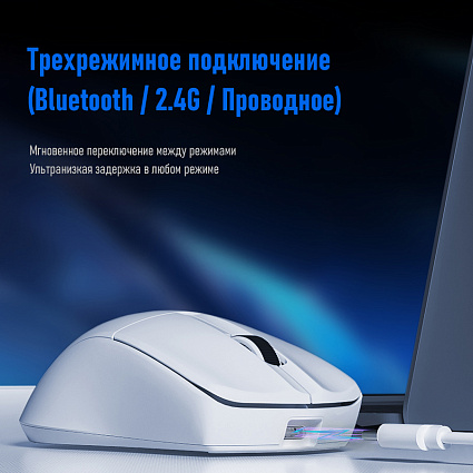 Беспроводная мышь Furycube G1, белый Фото 10