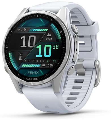 Смарт-часы Garmin Fenix 8 43mm AMOLED, Silver (010-02903-00) Фото 1